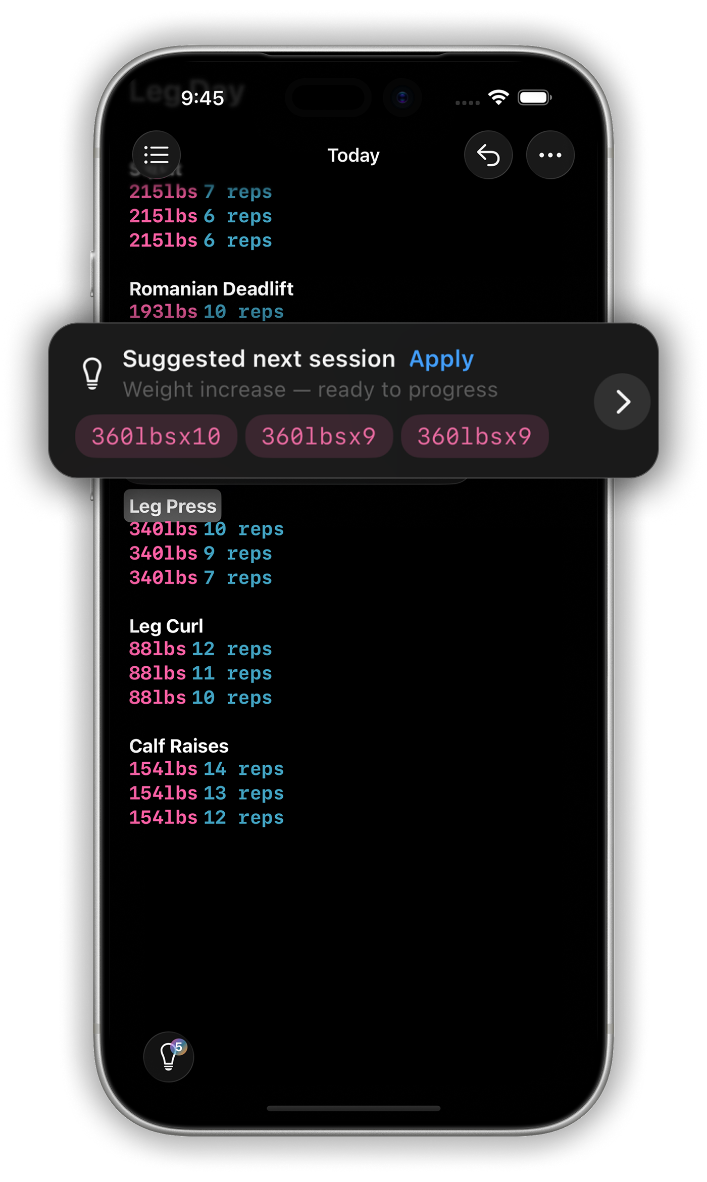 Always Know Your Next Set